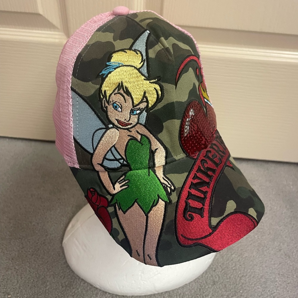 Darling Wonderful World of Disney Tinker Bell Trucker Hat.